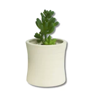 cache pot ceramique beige -Design - 1